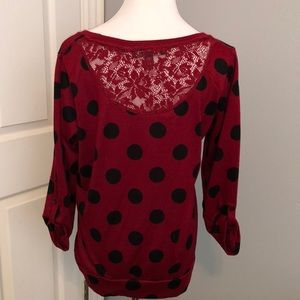 Polka dot sweater